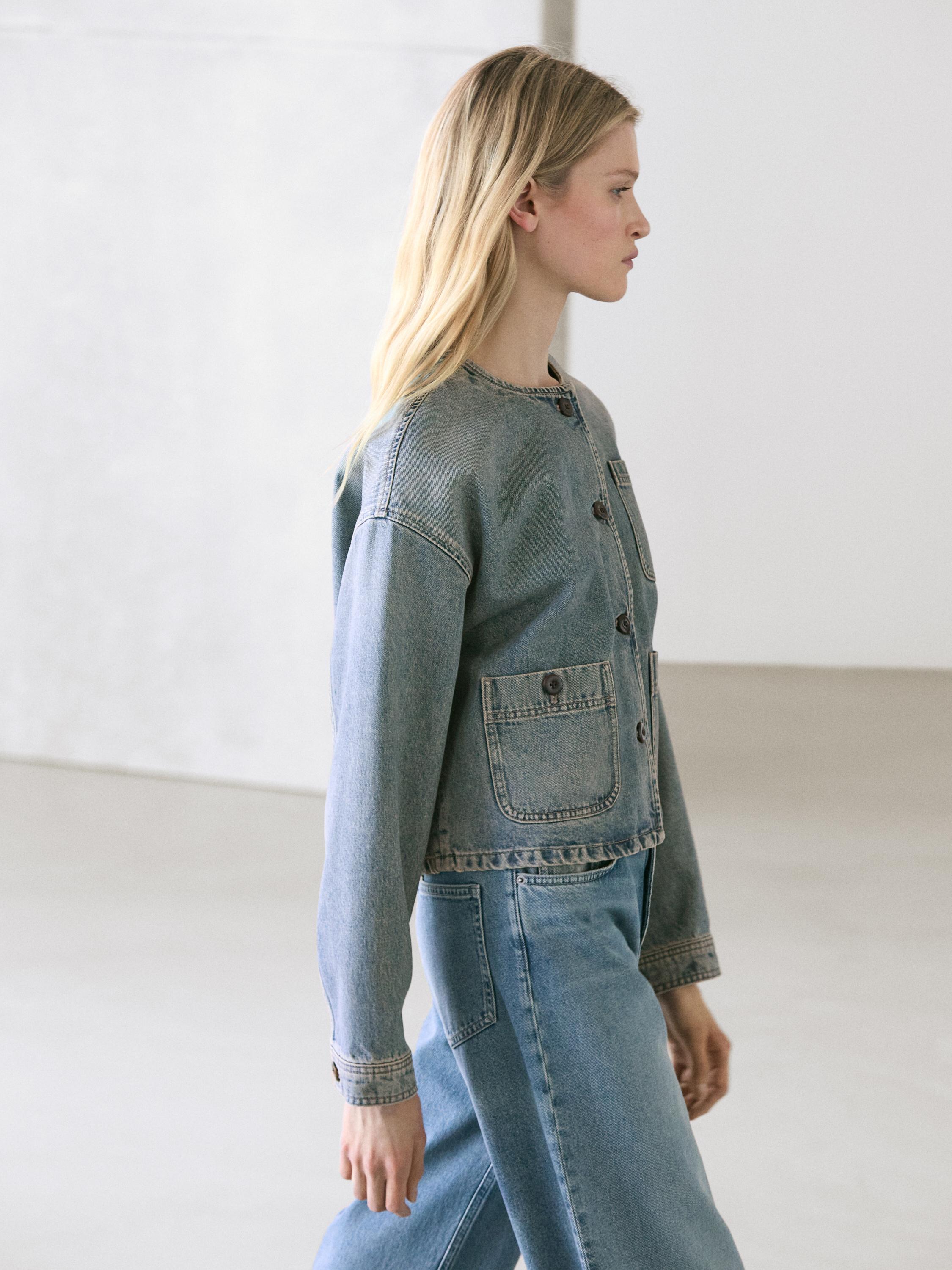 Veste courte en denim